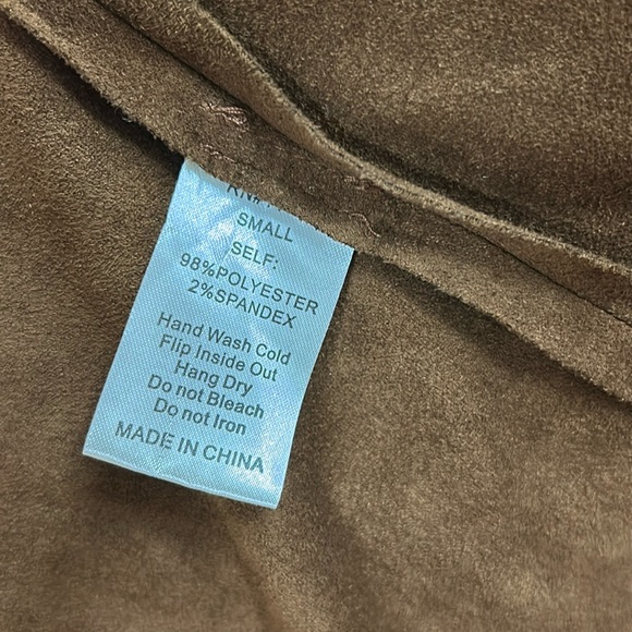 Faux suede fringe cardigan - Picture 9 of 10